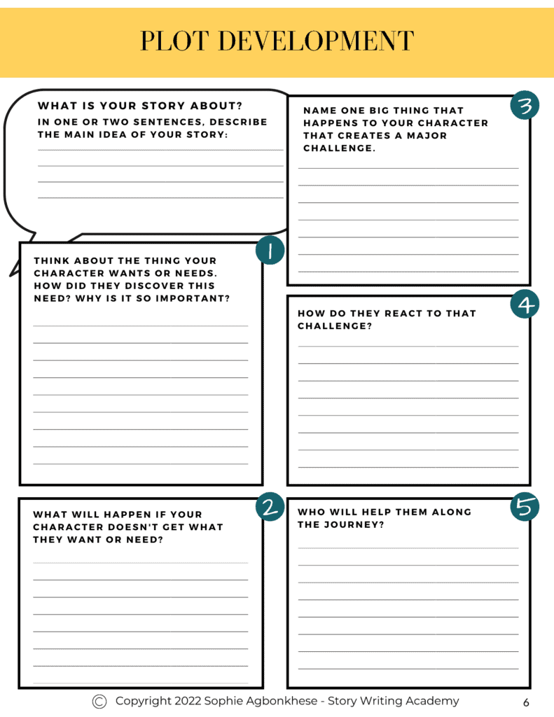 short story plot diagram template