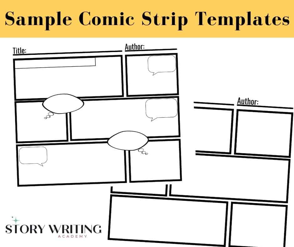 sample comic strip template