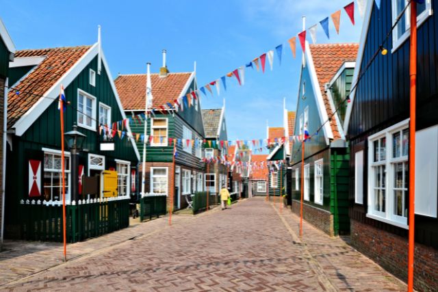 a colorful European town